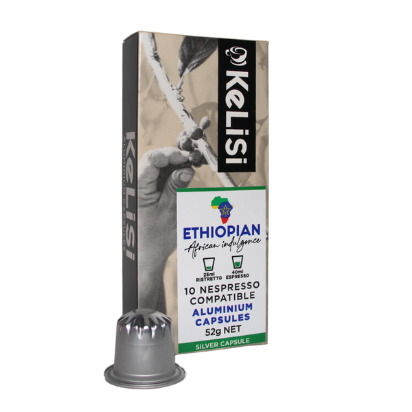 Kelisi African Indulgence Ethiopian Aluminium Coffee Capsules