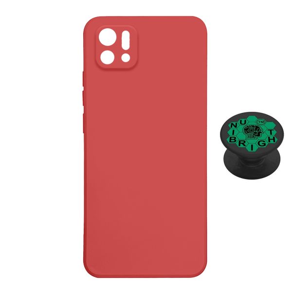 Unibright Silicone Cover Compatible with Oppo A16k &amp; Pop-Grip