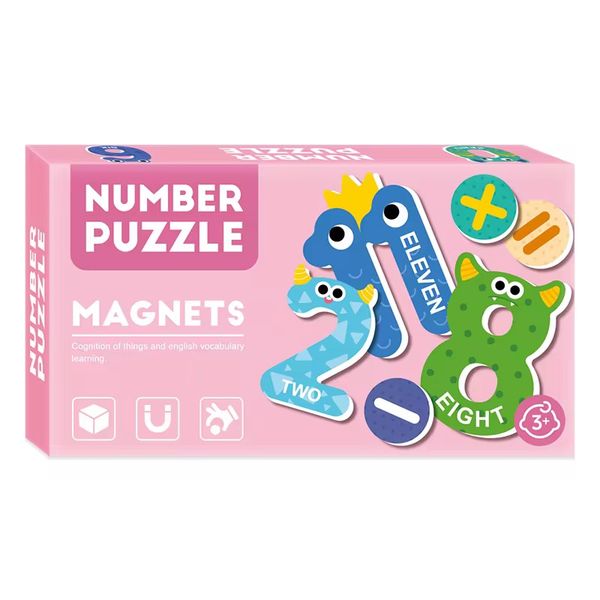 Kids Number Puzzle Magnets 0-20 | Maths Signs | Educational Fridge Set