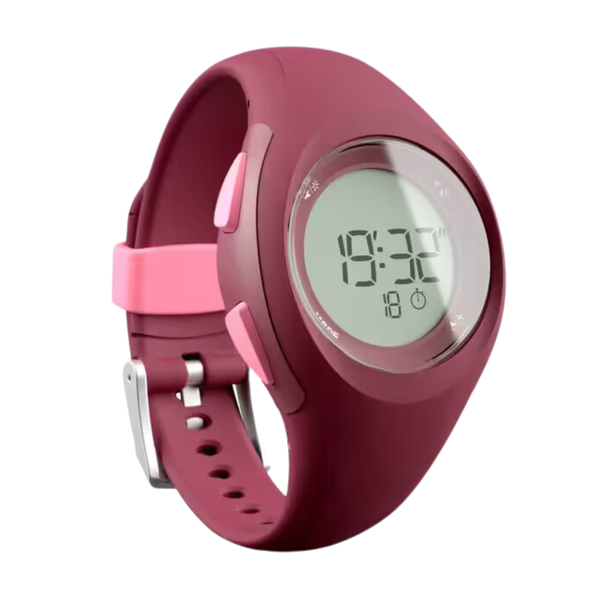 Decathlon Running Stopwatch - W200 - Small - Burgundy