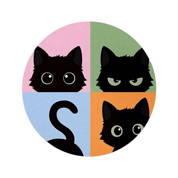 1 Piece - Kitty Mood Swing Mouse Pad - Multicolor