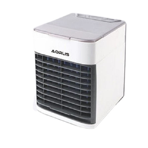 Aorlis 3 In 1 Mini Humidifier Air Cooling Water Tank Fan w/ LED Light