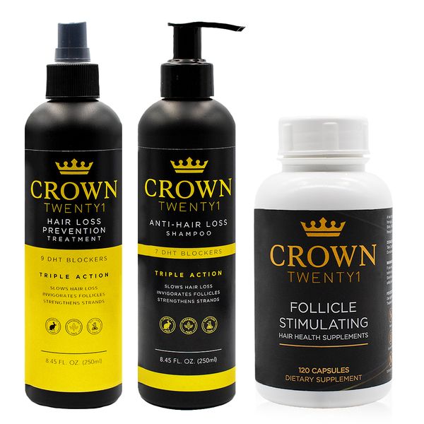 Crown Twenty1 Hair Loss Prevention and Hair Stimulating Combo