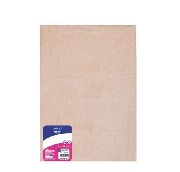Marlin - 10 A4 Precut Brown Kraft Book Covers (Pack Of 20)