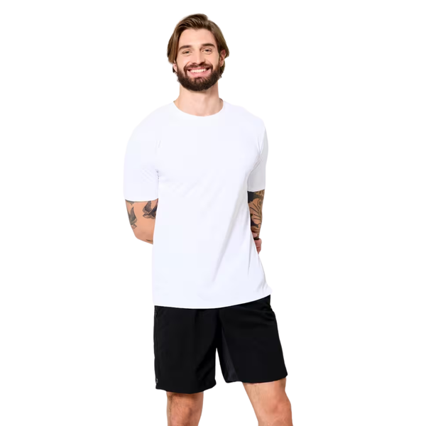 Domyos Decathlon Men's Fitness Stretch T-Shirt - White