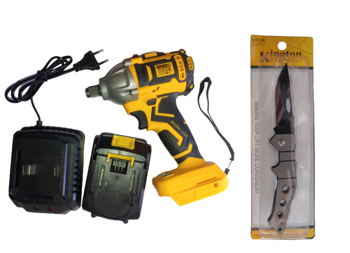 Impact Wrench Brushless Lithium-ion With Pocket Knife