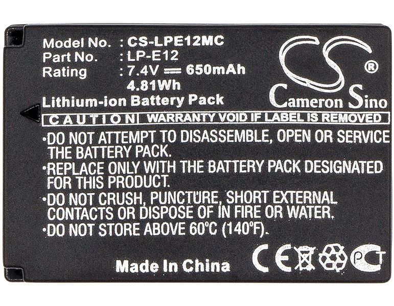 Replacement Batteries for Canon EOS 100D/EOS M series/PowerShot SX70 HS