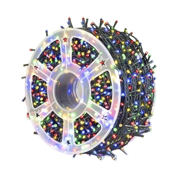 50M Diamond Reel LED Color Light Strip - Multi-Color &amp; Waterproof