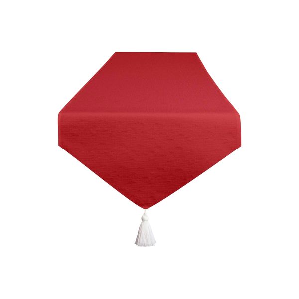 Pappa Joe - Luxury Table Runner with Tassles - Red