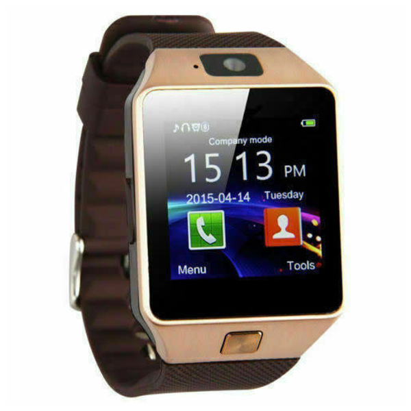DZ09 Bluetooth Smart Watch With Camera - ROSE GOLD