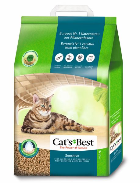 Cat's Best - Sensitive 7.2Kg/ 20L Clumping ECO cat litter