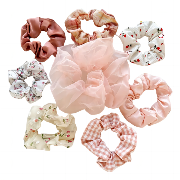Women's Hairbands, Hair Ties With Flower Elastic Bands, 8-pack
