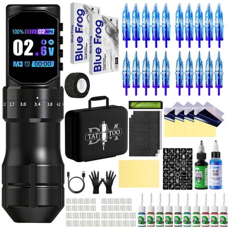 Professional Tattoo Rotary Pen Kit - Adjustable Stroke 2.3-4.5mm Image