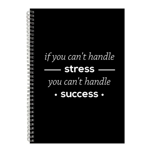 Stress A4 Notebook Spiral Lined Motivational Saying Graphic Notepad Gift160