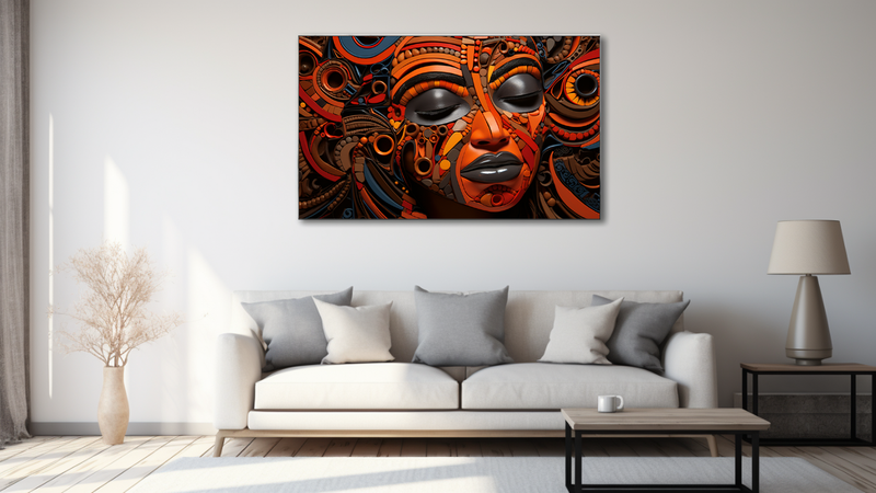 Canvas Wall Art - African Essence Abstract - MT0470