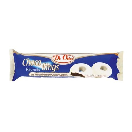 DeVries Choc Rings Biscuits 150g
