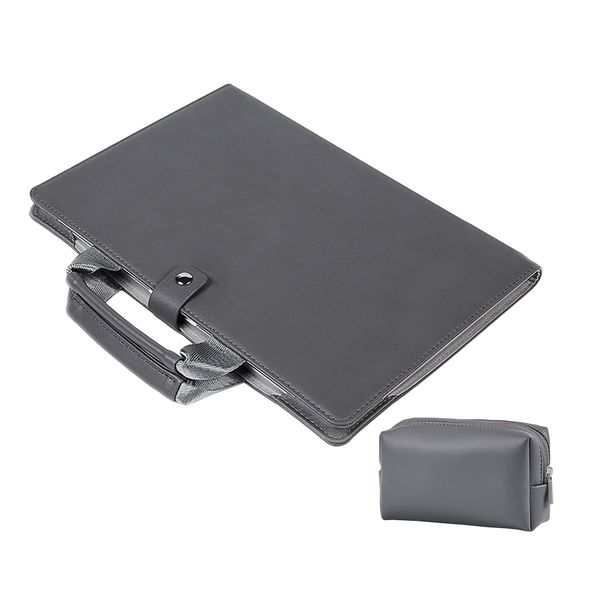 Portable Laptop Case for Macbook Air/Pro 13" with Power Bag - Black