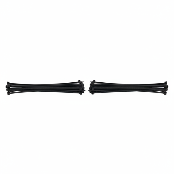 Nexus Black Nylon Cable Ties 7.6mm x 400mm 20 Piece - 2 Pack