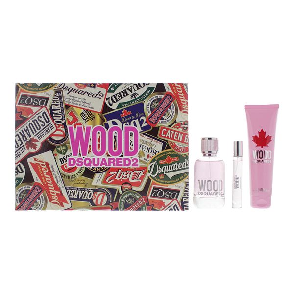 Dsquared2 Wood 3 Piece Gift Set (Parallel Import)