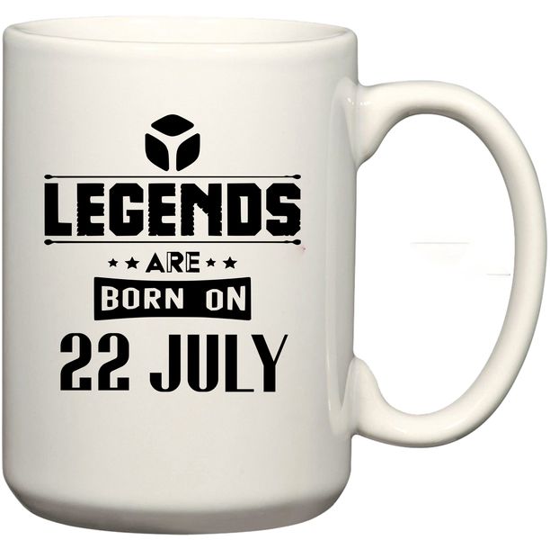 Legends Are Born on 22 July Birthday Coffee Mug