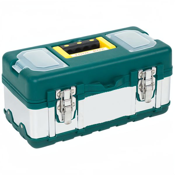 Tool Stainless Steel Tool Box 17" Small Metal Organizer Box Tool Tray