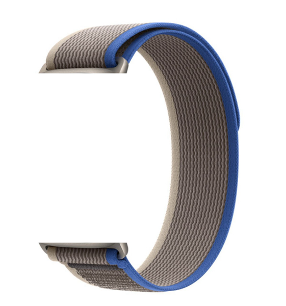Blue Gray-Compatible With Apple Watch SE Nylon Strap 49MM
