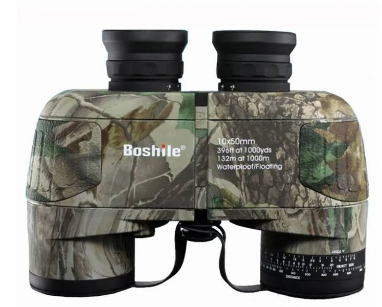 Boshile 10x50 Admiral Floating Waterproof Binoculars w/Directional Compass