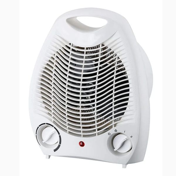 White Overheat Protection Mini Electric Fan Heater-2000W