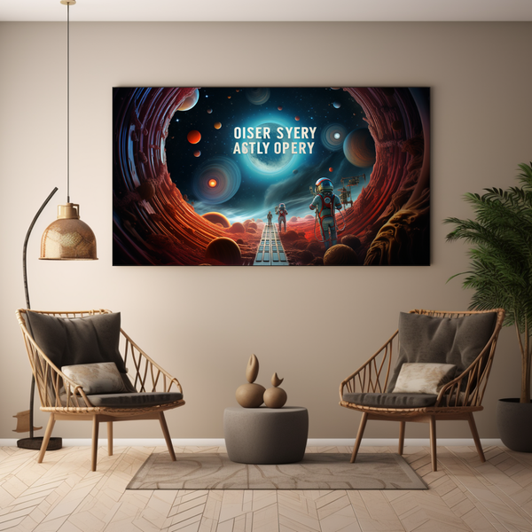 Canvas Wall Art - Outer Space Odyssey - BK0022