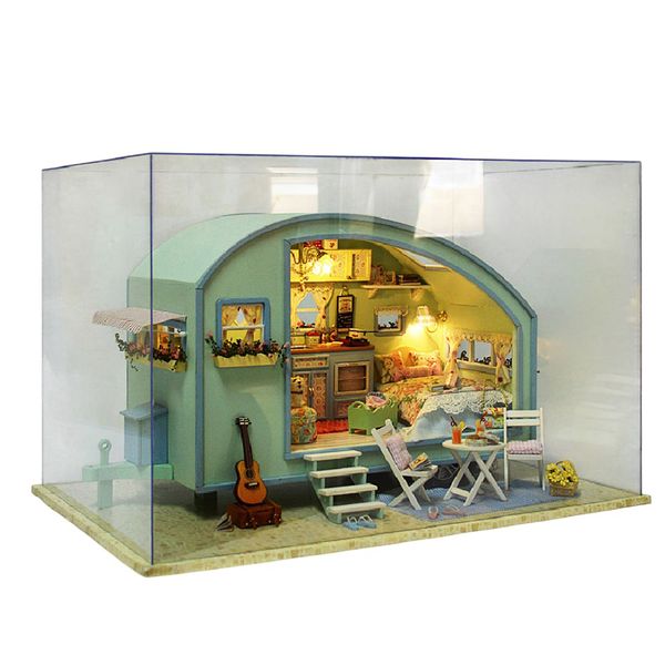 Cute Room Time Travel Camper DIY Miniature House Kit