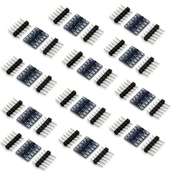 12pieces 4 Channels IIC I2C Logic Level Converter 3.3V-5V Shifter Module
