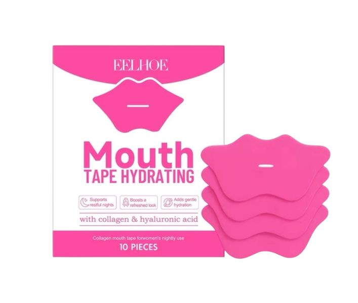 Mouth Tape Hydrating with Collagen &amp; Hyaluronic Acid - 10 Pieces
