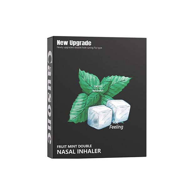 Dual Hole Flip Cover Nasal Stick - Menthol Cooling for Driving