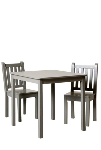 Smart Start Kids Square Wooden Table and 2 Chairs Set