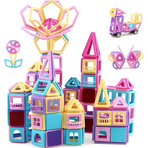 100Piece Magnetic Building Blocks for Kids Educational Toys Magnetic Tiles