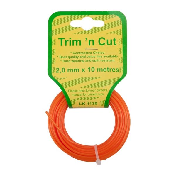 Trim n Cut Trimmer Line 2.00mm x 10m - Orange (Bulk Pack of 20)