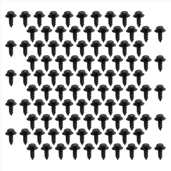 100 Pcs Screw Bolt Retainer Fender Liner Under Cover Compatible with None