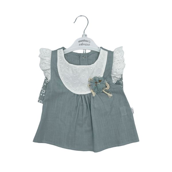 Mothers Choice 2 Piece Baby Cotton Linen Set