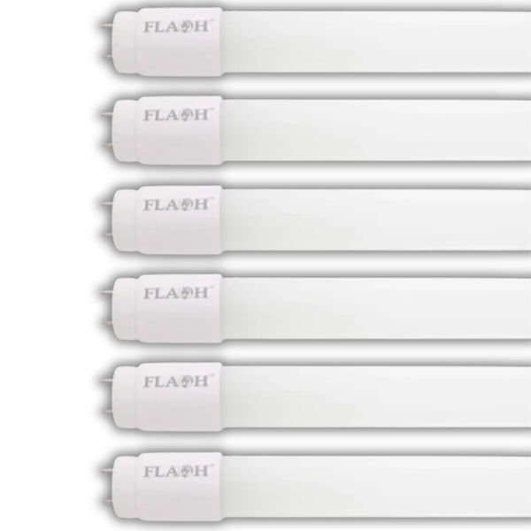 Flash 18W LED 4FT Frosted T8 Tube 4200K- 6 Pack
