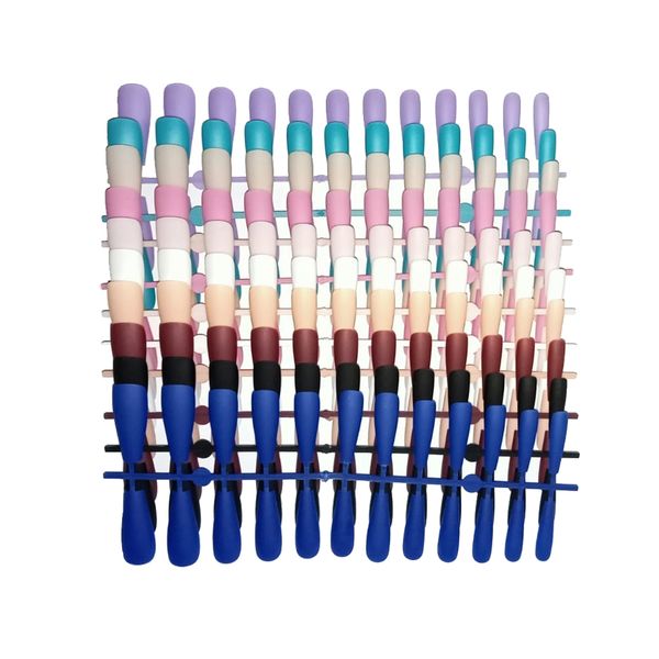 240 Piece Plain Stick On Nail Set