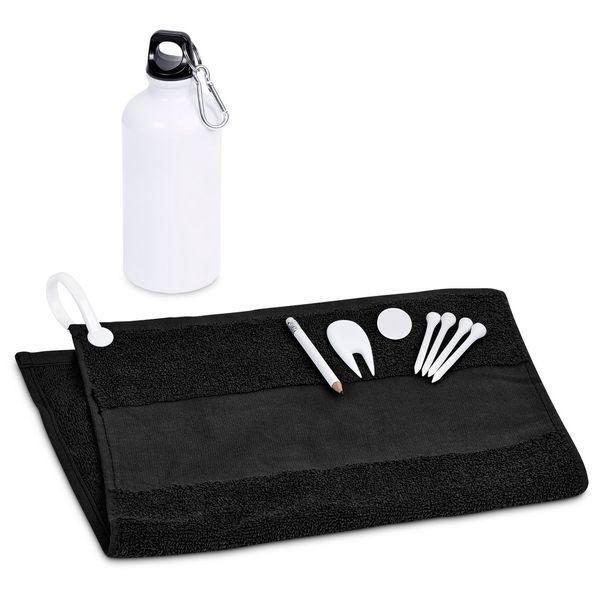 Balmoral - Towel, Bottle, Divot tool, Marker &amp; Tees Golf Set