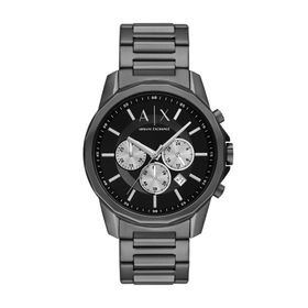 Armani Exchange Chronograph Gunmetal Stainless Steel Watch