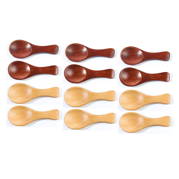 12Pcs Small Wooden Spoons 3 2 Inch Small Wooden Spoons
