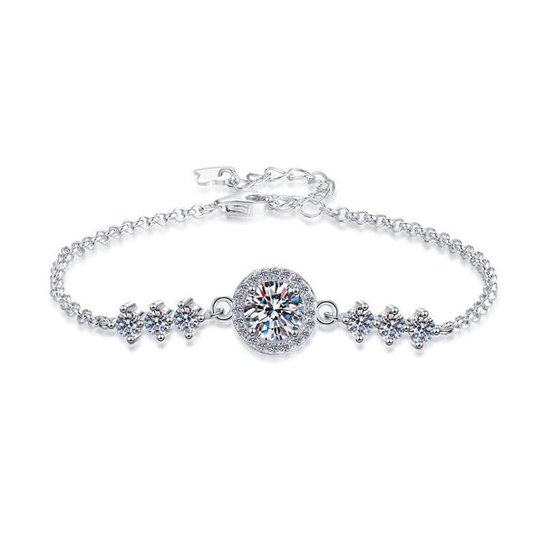S925 Silver Bracelet | 1CT GRA Certified Moissanite Bangle