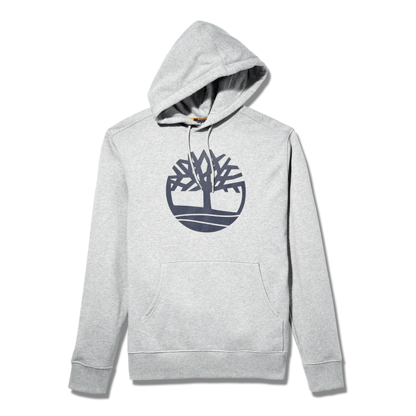 Timberland Men's Core Tree Logo Hoodie Grey