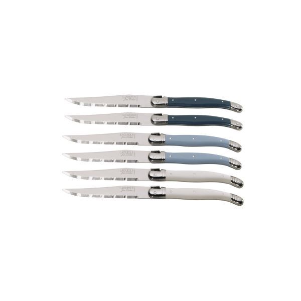 Laguiole By Jean Dubost 6 Steak Knives - Atelier Blue