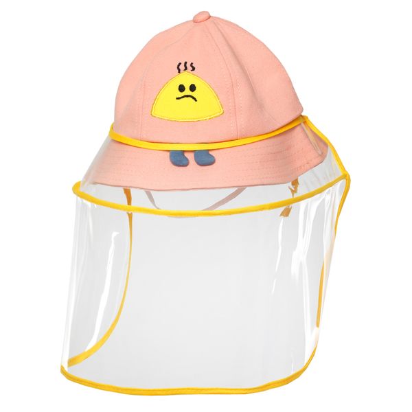 Kiwichild Pink Two in One Kids Sunhat and Shield/Mask