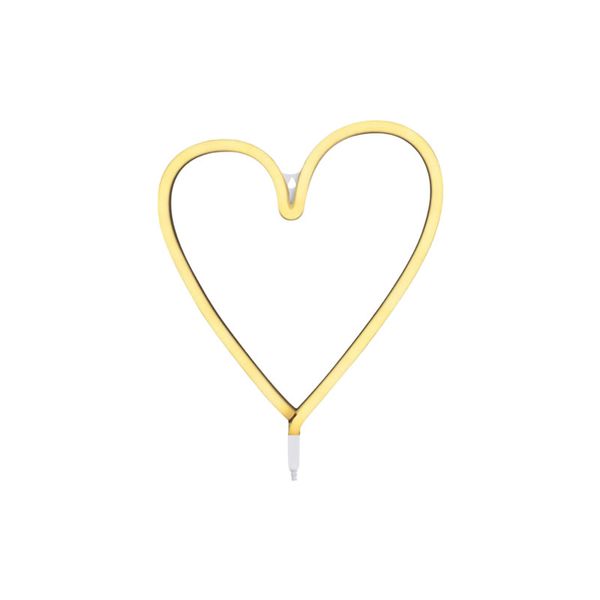 Warm Light LED Heart Neon Light Lamp FA-A5