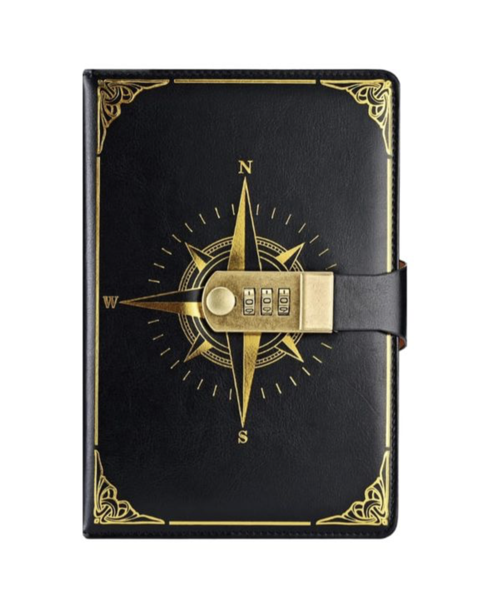 Craft Journal With Lock PU Leather 200 Pages Retro Lock Journal A5