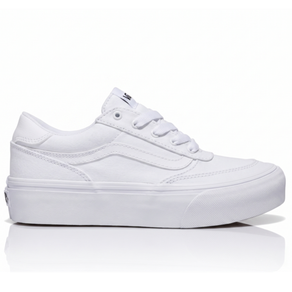 Vans Women's Brooklyn LS Platform Lifestyle Shoes - White